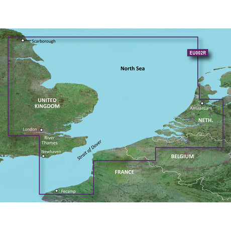 Garmin BlueChart g2 Vision HD - VEU002R - Dover to Amsterdam & England Southeast - microSD