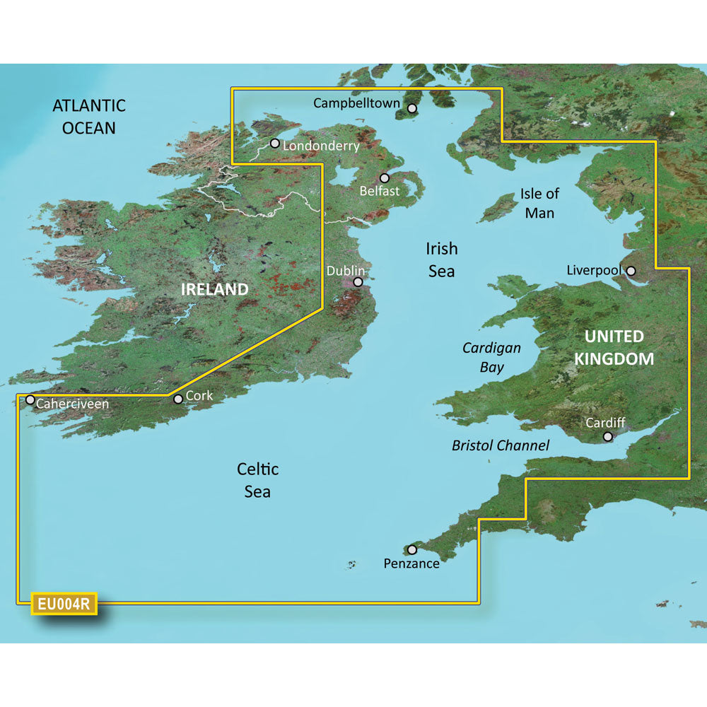 Garmin BlueChart g2 HD - HXEU004R - Irish Sea - microSD /SD