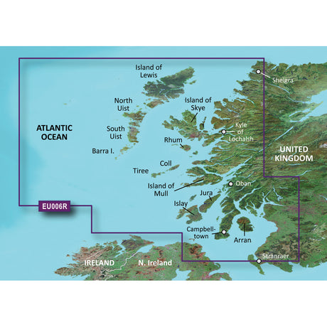 Garmin BlueChart g2 Vision HD - VEU006R - Scotland, West Coast - microSD /SD