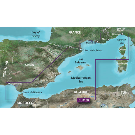 Garmin BlueChart g2 Vision HD - VEU010R - Spain, Mediterranean Coast - microSD /SD