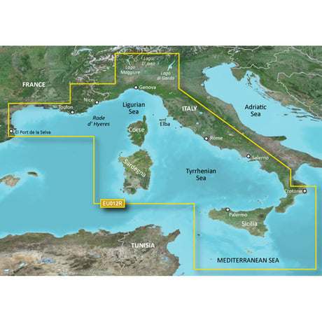 Garmin BlueChart g2 Vision HD - VEU012R - Italy, West Coast - microSD /SD