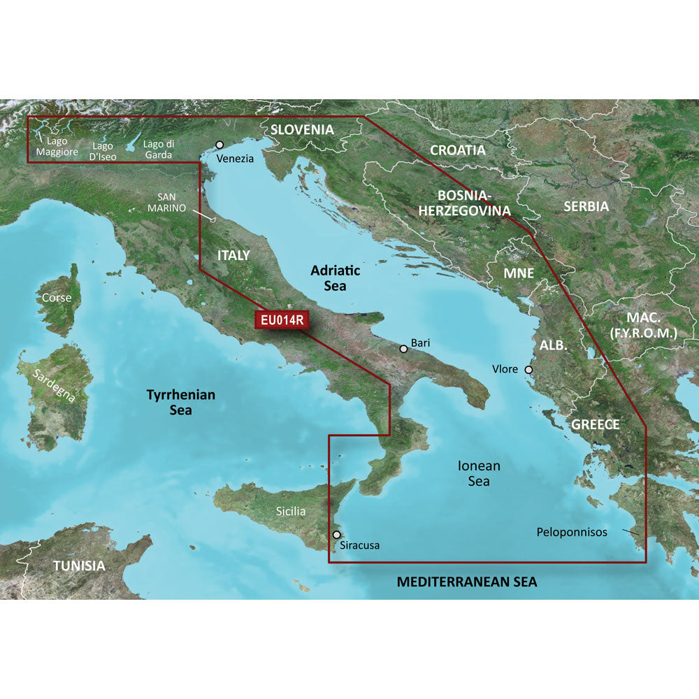 Garmin BlueChart g2 HD - HXEU014R - Italy Adriatic Sea - microSD /SD