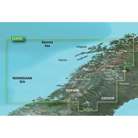 Garmin BlueChart g2 HD - HXEU053R - Trondheim - Tromso - microSD /SD