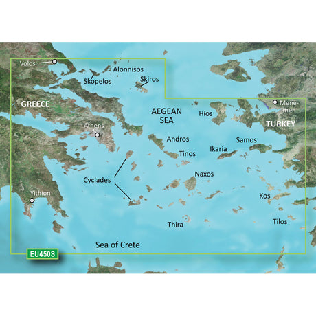 Garmin BlueChart g2 Vision HD - VEU450S - Athens & Cyclades - microSD /SD