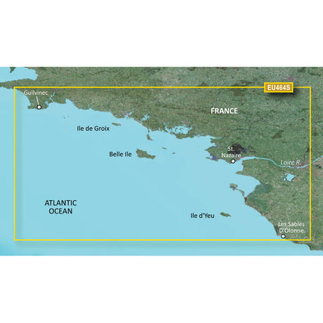 Garmin BlueChart g2 Vision HD - VEU464S - Penmarch to Les Sables d'Olonne - microSD /