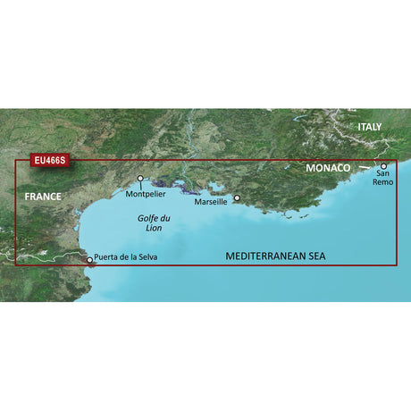 Garmin BlueChart g2 Vision HD - VEU466S - Golfe Du Lion to San Remo - microSD /SD