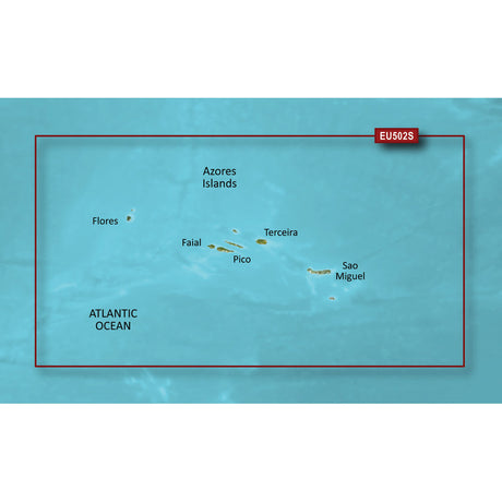 Garmin BlueChart g2 Vision HD - VEU502S - Azores Islands - microSD /SD