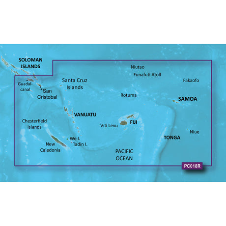 Garmin BlueChart g2 Vision HD - VPC018R - New Caledonia - Fiji - microSD /SD