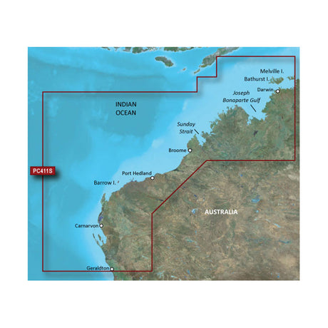 Garmin BlueChart g2 Vision HD - VPC411S - Geraldton - Darwin - microSD /SD