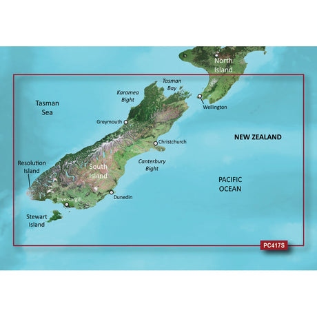 Garmin BlueChart g2 Vision HD - VPC417S - New Zealand South - microSD /SD