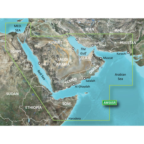 Garmin BlueChart g2 Vision HD - VAW005R - The Gulf & Red Sea - microSD /SD