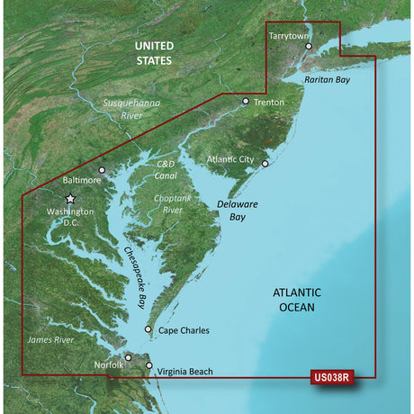 Garmin BlueChart g2 Vision HD - VUS038R - New York - Chesapeake - microSD /SD