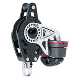 Harken Block - Carbo 57mm Single - Ratchet - Swivel / 150 Cam-Matic / Becket (Black)