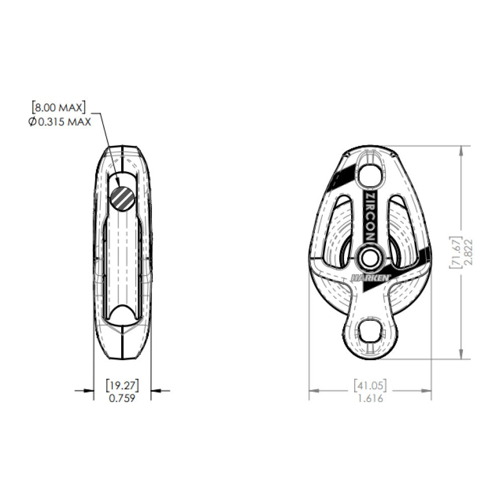 Harken Block - Zircon 40mm Double_Additional1