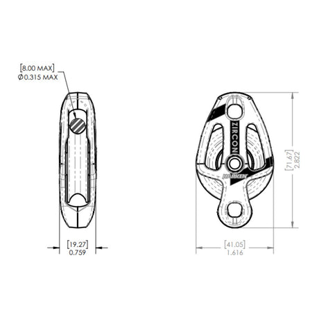 Harken Block - Zircon 40mm Double_Additional1