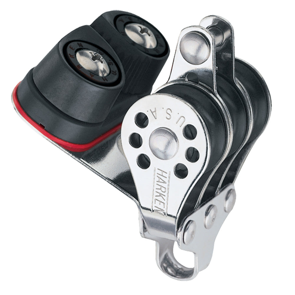 Harken Block - Micro 22mm Triple - 471 Carbo-Cam / Becket