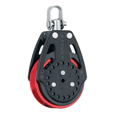 Harken Block - Carbo Ratchamatic 57mm Single - Standard Grip (Red)