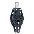 Harken Block - Carbo 75mm Single - Ratchet - Swivel / Becket (Black)