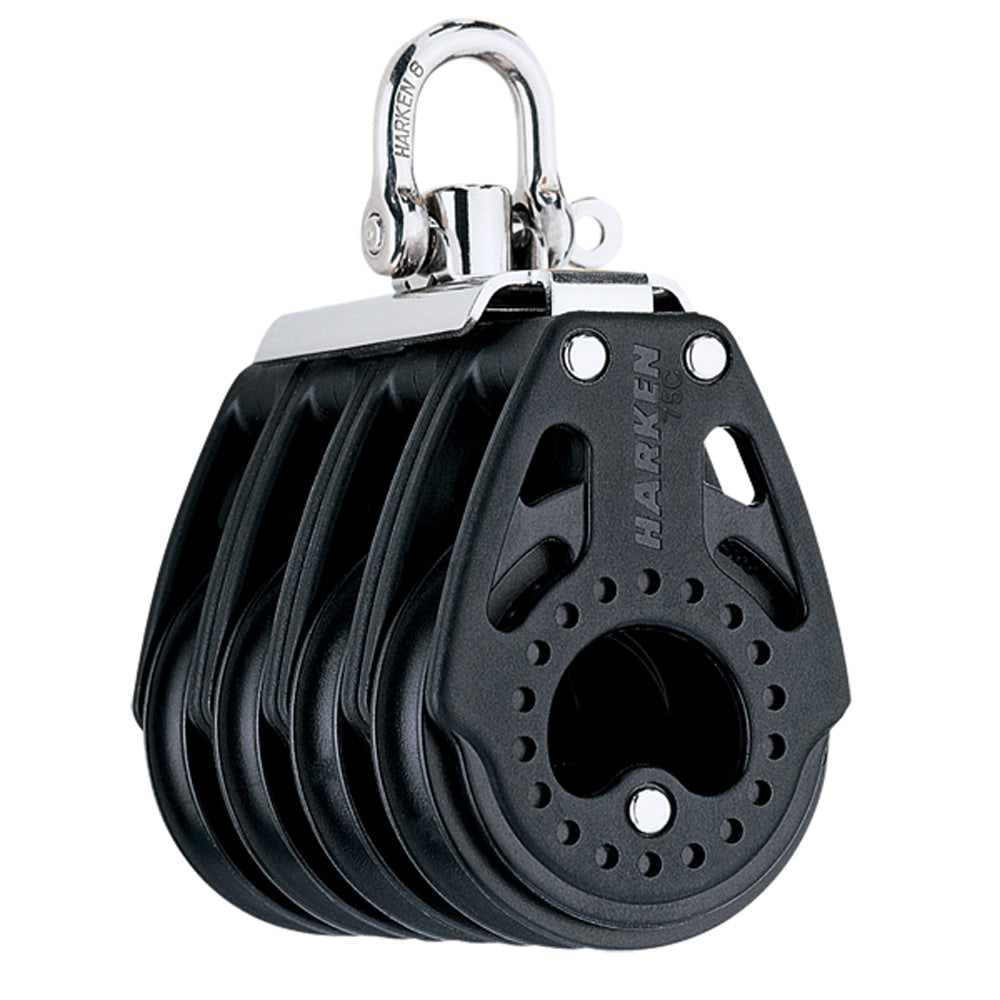 Harken Block - Carbo 75mm Quad - Swivel