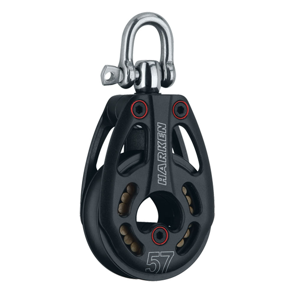 Harken Block - Black Magic 57mm Single - Swivel (Low-Load)