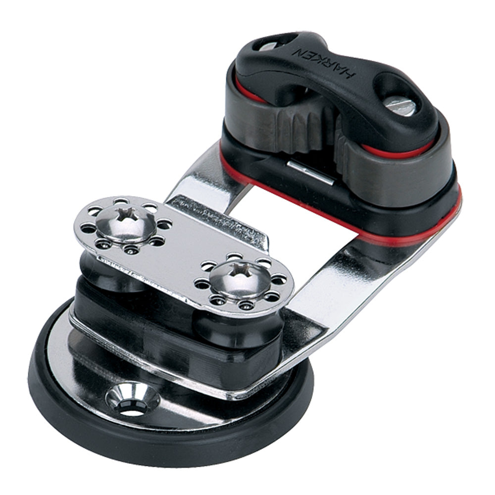 Harken Swivel Base w/ 468 Micro Cam-Matic and 16 mm Sheaves