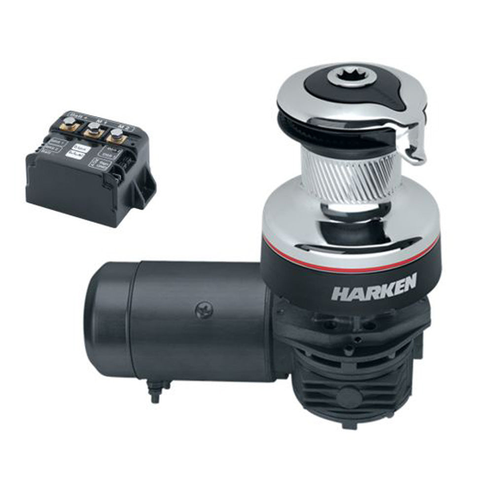 Harken Electric Winch: Radial Size 60 Left Mount - 12V (Chrome)