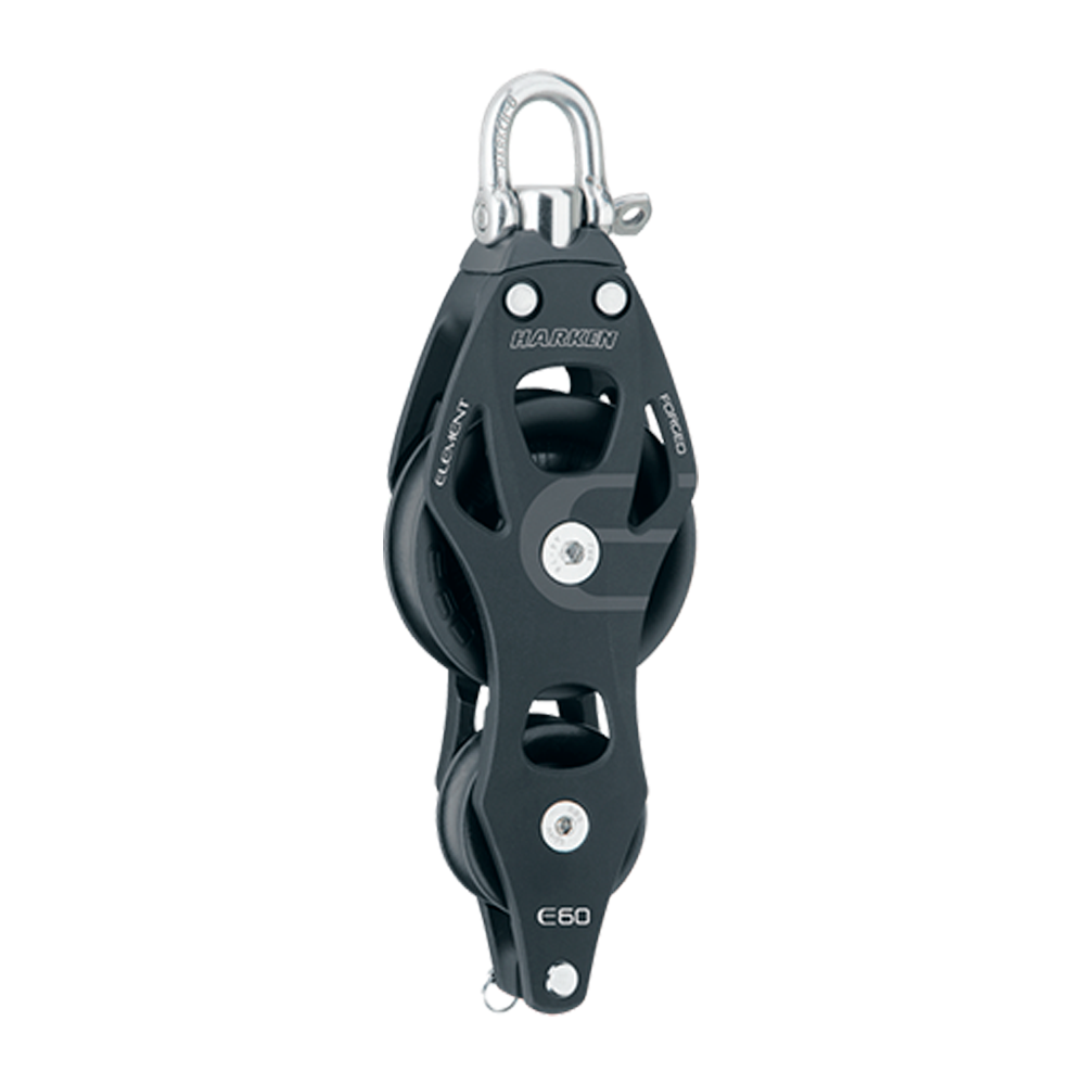 Harken Block - Element 60mm Single - Fiddle - Swivel / Becket