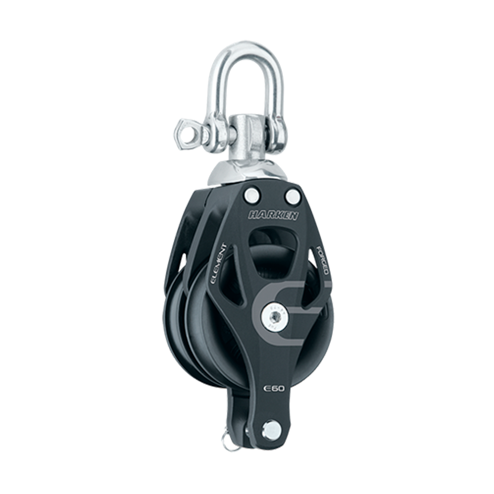 Harken Block - Element 60mm Double - Swivel / Becket