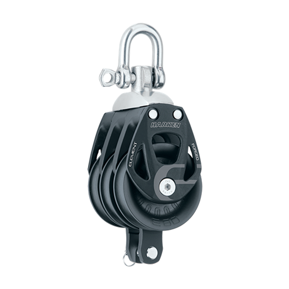 Harken Block - Element 60mm Triple - Swivel / Becket