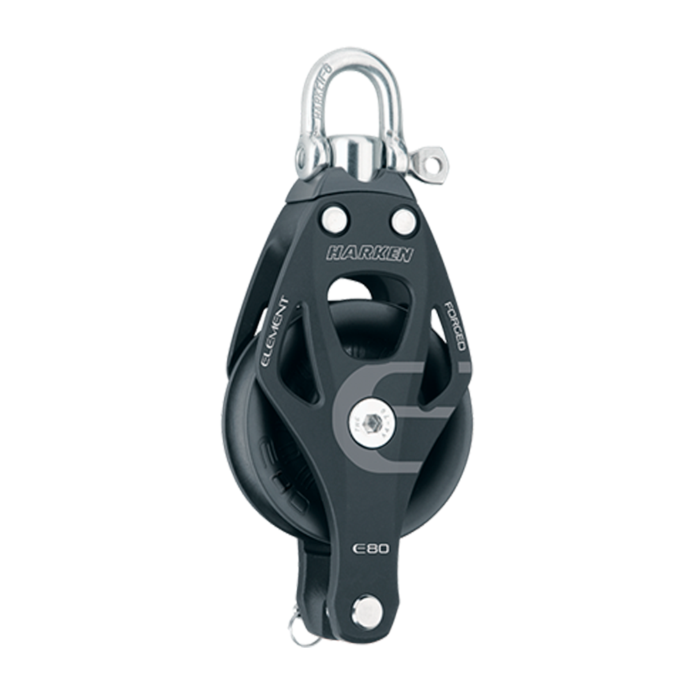 Harken Block - Element 80mm Single - Swivel / Becket