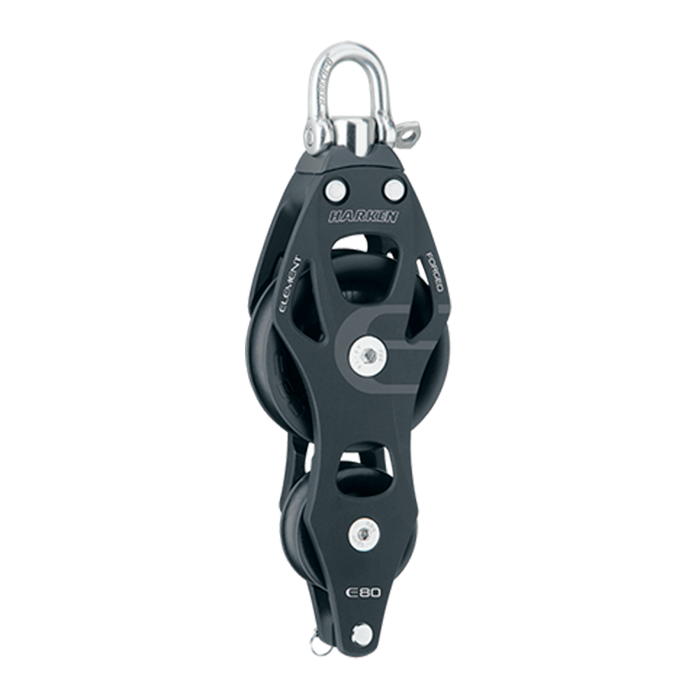 Harken Block - Element 80mm Single - Fiddle - Swivel / Becket