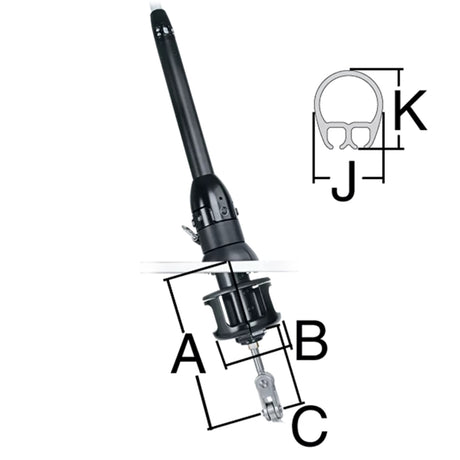 Harken MKIV Jib Furling System Underdeck Unit 1 - For monohulls up to 36 ft. with 12.7mm (1 / 2") cl_Additional1