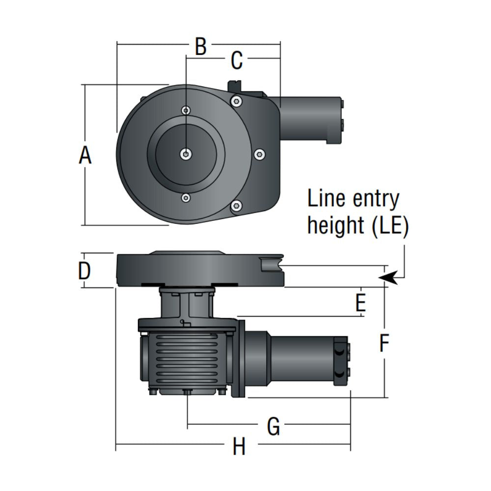 Harken FlatWinder Powered Block 250 - Hydraulic_Additional1