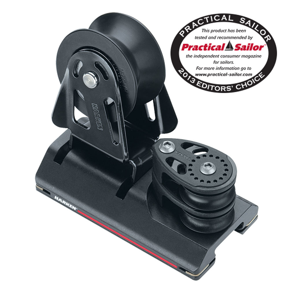 Harken 27mm Genoa Cars - Adjustable w/4:1 sheaves (Black)