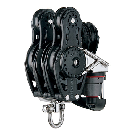 Harken Block - Carbo 57mm Quad - Fiddle - w/ Reinforced Cam Arms / 150 Cam-Matic