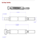 Hayn Eye to Swage Turnbuckle TFB - 1/2" Wire, 3/4" Eye_Additional1