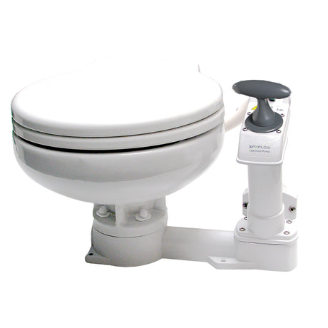 Johnson Pump AquaT&trade; Manual Marine Toilet - Super Compact