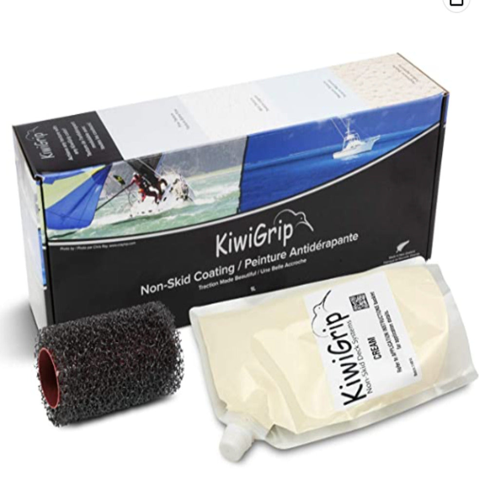 KiwiGrip - Safety - Non-Skid Coating - Cream (4L) w/ Pouch & Roller