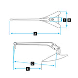 Lewmar Delta Anchor - CQR (Stainless Steel) - 60 lb (27.2 kg)_Additional1