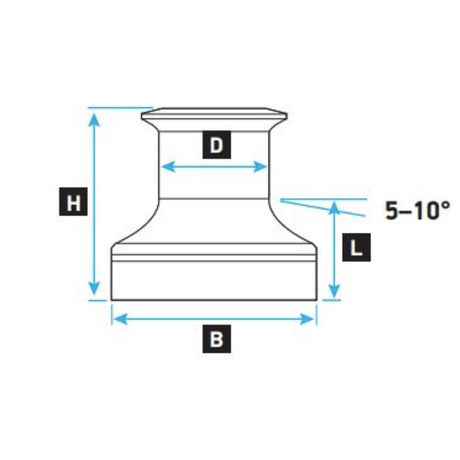 Lewmar Ocean - Size 6 Standard Winch (Chrome)_Additional1