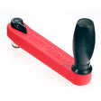 Lewmar Winch Handle - 10 in. Single grip Lock In - Red with Black Grip