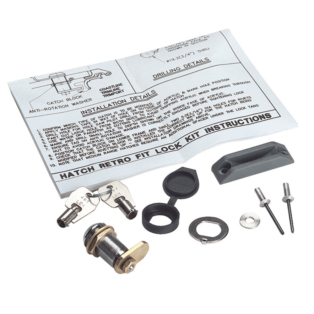 Lewmar Hatch Lock & Key Kit