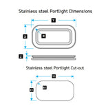 Lewmar Stainless Portlight Size 0 Opening, White Trim_Additional1