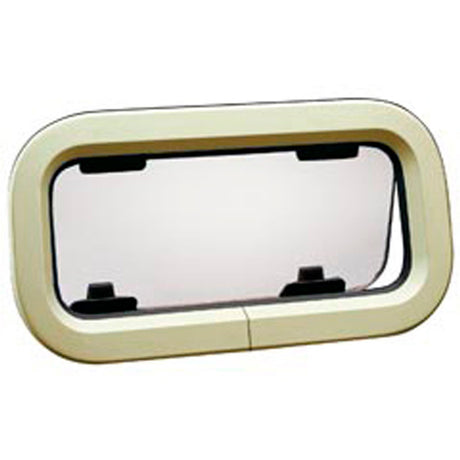 Lewmar Standard Opening Portlight - Size 0 (6 15/16 x 12 11/16 in.) Smoke / Silver Ivory Trim