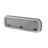 Lewmar Standard Opening Portlight - Size 4 (7 1/2 x 25 7/16 in.) Smoke / Silver, White Trim