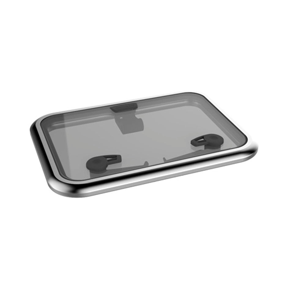 Lewmar Medium Profile Hatch Size 40 - 19 3/8 x 19 3/8 in. Flange Base (White/Silver)