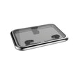 Lewmar Medium Profile Hatch Size 44 - 20 3/16 x 20 3/16 in. Flange Base (Grey Acrylic/Silver Frame