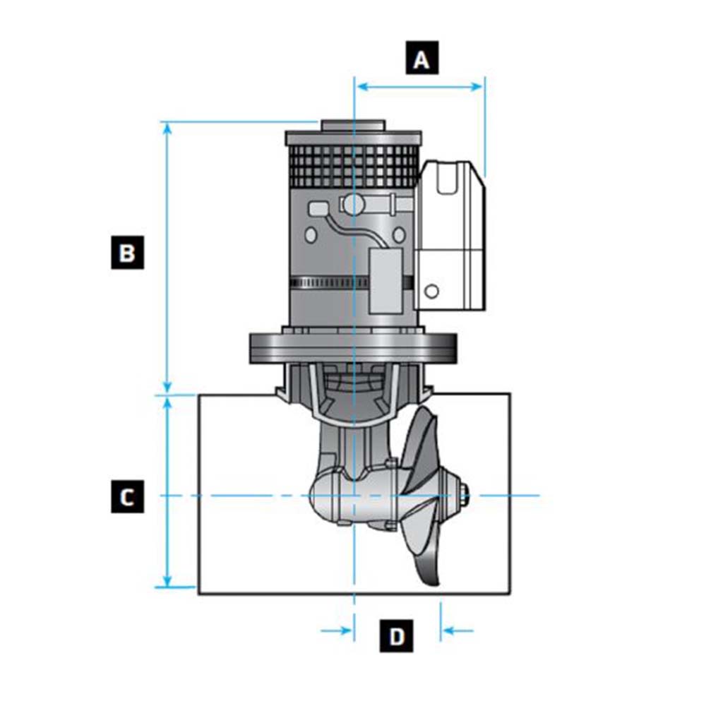 Lewmar Stern Thruster Kit - 140TT (Thruster not included)_Additional1