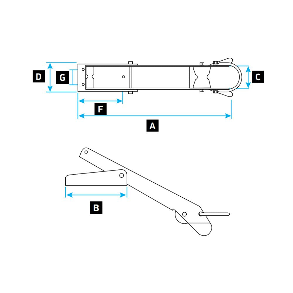 Lewmar Bow Roller - Pivoting Fluke Style to 35lb_Additional1