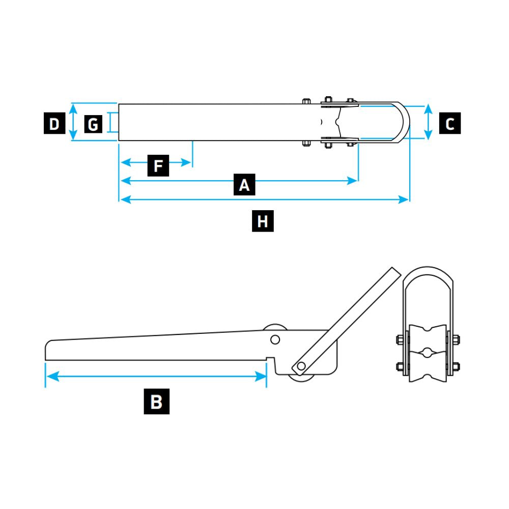 Lewmar Bow Roller - Delta Type (14 - 35lb.)_Additional1